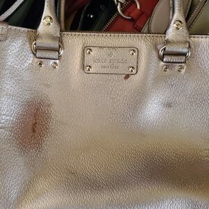 Kate Spade Metallic Gold Tote Bag